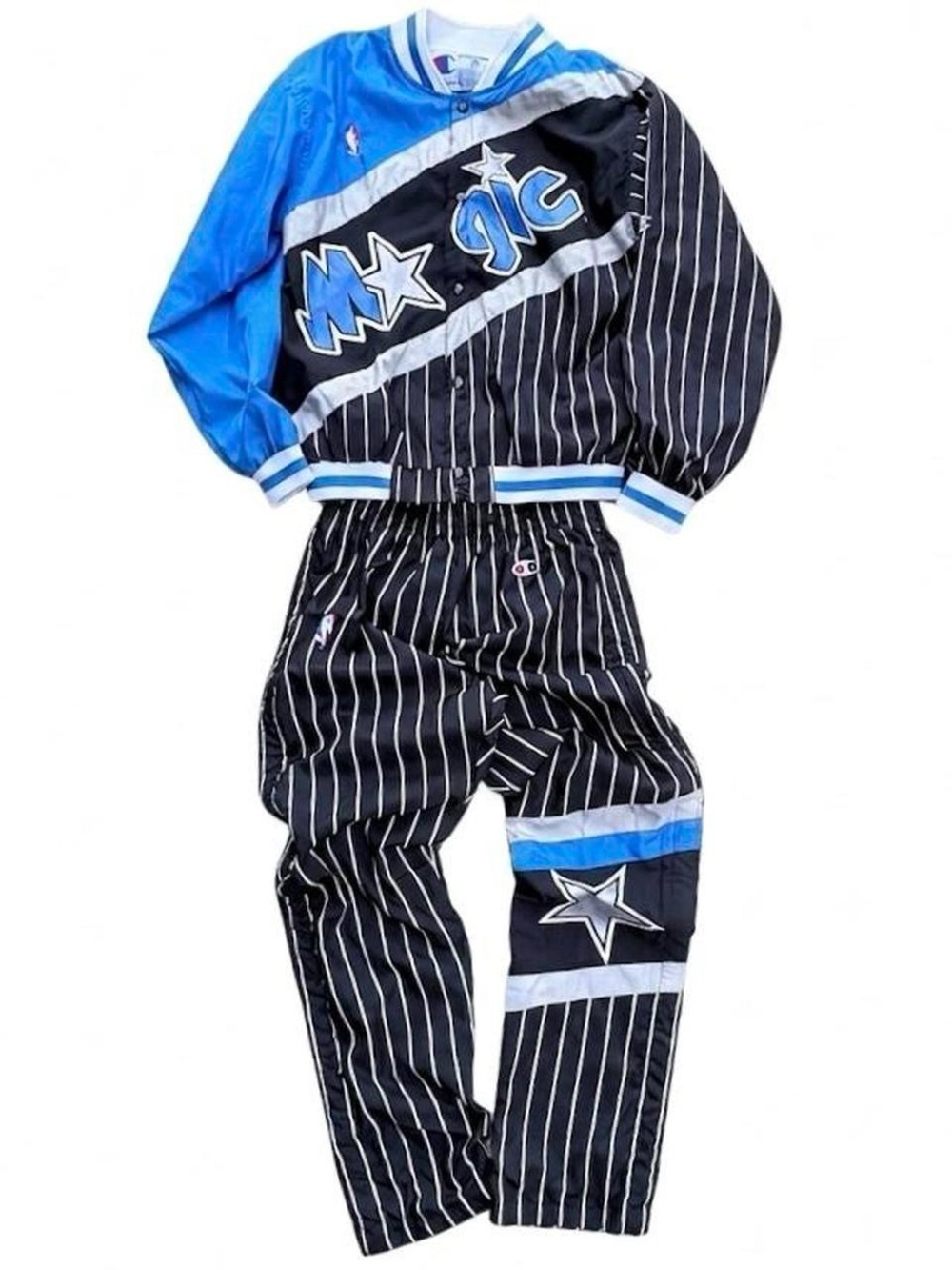 90s Orlando Magic Original Pinstriped Warmup Suit Breakaway Pants Authentic NBA